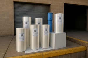 Étiquettes d'emballage Vi Na Australie, film laminé transparent en stock, LLDPE, qualité machine, forte résistance à la traction, lisse, souple, 500 m - Product Image 2