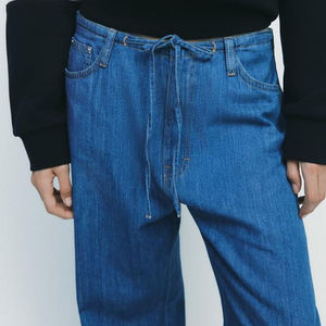 กางเกงยีนส์สำหรับผู้ชายกางเกงยีนส์ขาดและซ่อมแซมทรงสลิมฟิตกางเกงสำหรับนักขี่จักรยานผ้าเดนิมสีดำ - Product Image 3