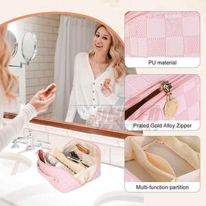 Bolso de cuero con cremallera para mujer a la moda, elegante patrón en relieve y acabado pulido, accesorio elegante reutilizable - Product Image 5