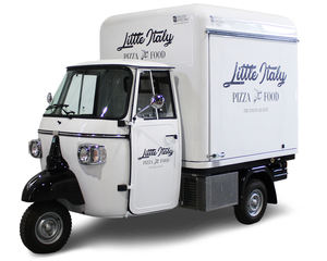 2025 totalmente equipado eléctrico Piaggio Ape cuerpo abierto Rickshaw triciclo carrito de comida café Tuk Bar para transporte de carga - Product Image 6