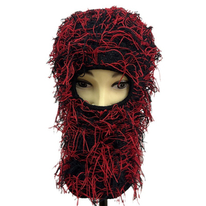 Masque de ski OEM intégral pour l'extérieur, coupe-vent, bonnet d'hiver tricoté en herbe pour hommes, chapeau chaud pour l'hiver, cagoule de ski personnalisée - Product Image 4
