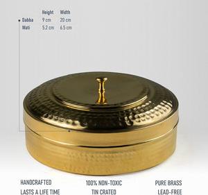 Boîte à épices ronde en laiton pour restaurants, vente en gros, compacte, avec couvercle décoratif, artisanale - Product Image 2