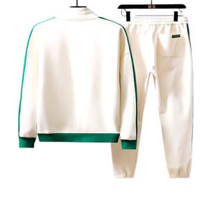 Conjunto Deportivo de Dos Piezas para Mujer 2025, Transpirable, de Poliéster y Algodón, para Correr, con Logotipo Personalizado, en Colores de Invierno en Contraste - Product Image 2