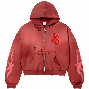 Sudadera con capucha de invierno con cremallera 450 GSM lana pesada cálida mezcla de algodón suave logotipo personalizado bordado Diseño estampado sudaderas básicas para mujer - Product Image 1
