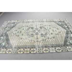 พรมวินเทจขนาด 5.3x9.1 ฟุต, พรม, พรมสีเขียวสไตล์ตะวันตกเฉียงใต้ทำจากขนสัตว์ - Product Image 2