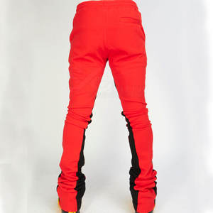 Pantalones de chándal apilados para hombre, pantalones de entrenamiento de cintura media ligeros y únicos para exteriores con logotipo personalizado, novedad - Product Image 6