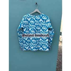 แจ็กเก็ตผ้าฝ้ายบุสองชั้นสำหรับผู้หญิง, เสื้อแจ็กเก็ตสไตล์โบฮีเมียนทำด้วยมือเสื้อโค้ทของขวัญวันหยุดกระดุมใกล้ชิดสำหรับผู้หญิงของขวัญ - Product Image 2