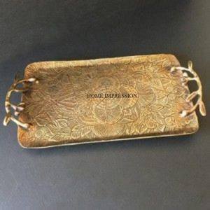 Decoración de mesa de diseñador antiguo, artículos para el hogar y la cocina, bandeja y plato de comida, bandeja de comida elegante de forma Rectangular de la mejor calidad - Product Image 5