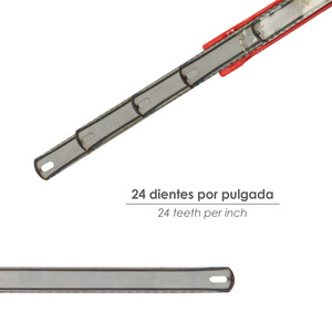 Hoja de sierra de acero al carbono, 2 filos de corte (Paquete de 5 piezas) - Product Image 3