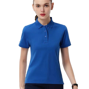 <b>Women's</b> Cotton Solid Color for <b>Polo</b> <b>Shirts</b> New Breathable Casual Streetwear with Shorts Sleeves and Knitted Collar - Product Image 3