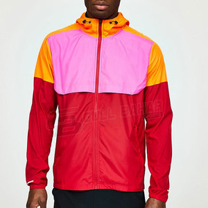 แจ็กเก็ตกันลมสำหรับผู้ชายเสื้อกันลมมีซิปมีแผงตัดกันและทนทาน - Product Image 5