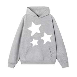 2025 100% algodón PULLOVER Sudadera con capucha de talla grande 240gsm French Terry Knit sólido otoño estampado personalizado parche de satén bordado - Product Image 6