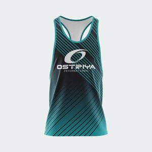 Camiseta sin mangas personalizada al por mayor para hombre, transpirable, tejida, 100% poliéster, de secado rápido, estilo moderno para gimnasio, precio razonable, personalizada - Product Image 5