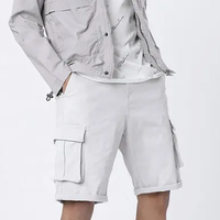 Shorts Cargo Tactiques d'Été pour Hommes, 100% Coton Respirant, Taille Haute avec Cordon de Serrage, Écologiques, Décontractés et Sportifs