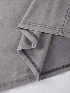 เสื้อยืดโชว์ไหล่ของผู้ชายเสื้อยืดผ้าฝ้ายออกแบบได้เองสำหรับใส่ในเมืองแฟชั่นประจำวัน - Product Image 4