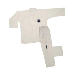 Uniforme de Taekwondo de Color Sólido, Ligero, Transpirable y Ecológico, Material Duradero, Dobok de Competición, Logotipo Personalizado, Profesional - Product Image 2