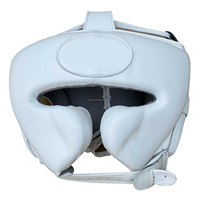 Casque de sécurité en cuir PU ABS pour boxe, MMA, rugby, lutte avec protection faciale, couleur/taille/logo personnalisés