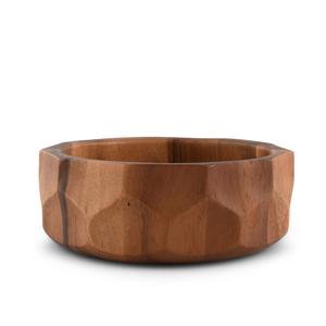 Tazón de Madera con Estampado Floral Azul para Cocina y Restaurante, Tazón de Madera de Diseño Artesanal para Suministro al por Mayor - Product Image 2