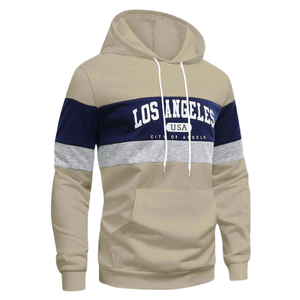 Sudaderas personalizadas de alta calidad Sudadera con capucha deportiva de gran tamaño con logotipo estampado frontal de algodón al por mayor - Product Image 3