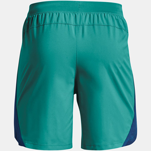 Short de sport 100% coton décontracté pour hommes Short de sport respirant avec poches zippées, coupe ample, motif solide pour hommes - Product Image 5