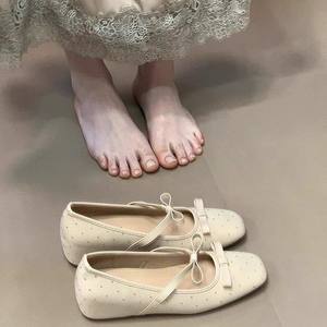 Nouvelles chaussures Mary Jane de style français printemps-été, ballerines rétro britanniques à semelle épaisse en cuir, chaussures à talons hauts élégantes et cool - Product Image 2