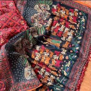 Indian Stylish Glamorous High Demand Fancy Printed Saree Latest Most Trendy for Party Más vendido Impresionante Sari Bridal Wear - Product Image 3