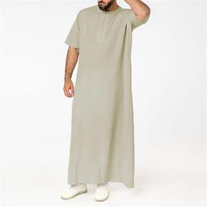 Best Selling Islamic Clothing <b>Men</b> <b>Thobe</b> Muslim Arabic <b>Thobe</b> Wholesale Jubbah for <b>Men</b> Islamic <b>Men</b> Clothing <b>Thobe</b> - Product Image 2
