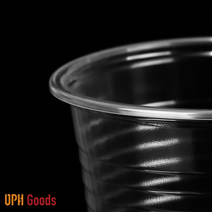 Tazas de plástico desechables de PP acanalado de 95mm, tazas de café transparentes para bebidas de 500ML-700ML, tazas ecológicas RPET/PET - Product Image 3