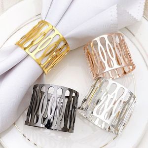 Accessoires de vaisselle élégants pour la maison, les hôtels et les mariages, porte-serviettes en métal doré brillant, design attrayant - Product Image 4