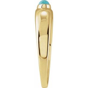 Joyería Fina Stuller, Oro Amarillo de 14K, Gema en Forma de Pera, Cabujón 72387:128P, Engaste de Bisel, Certificado GRS, Uso Diario, Para Enamorados - Product Image 3