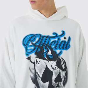 Sudadera con Capucha de Forro Polar para Hombre, Ligera, Holgada, Bordada, Estilo Casual Deportivo para Otoño - Product Image 3