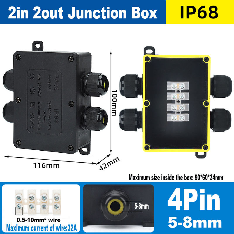 2in 2out large 4pin(5-8mm)