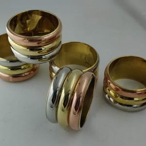 Anneaux de serviette en laiton faits à la main, décoration de table en métal, porte-serviettes pour restaurants et hôtels - Product Image 2