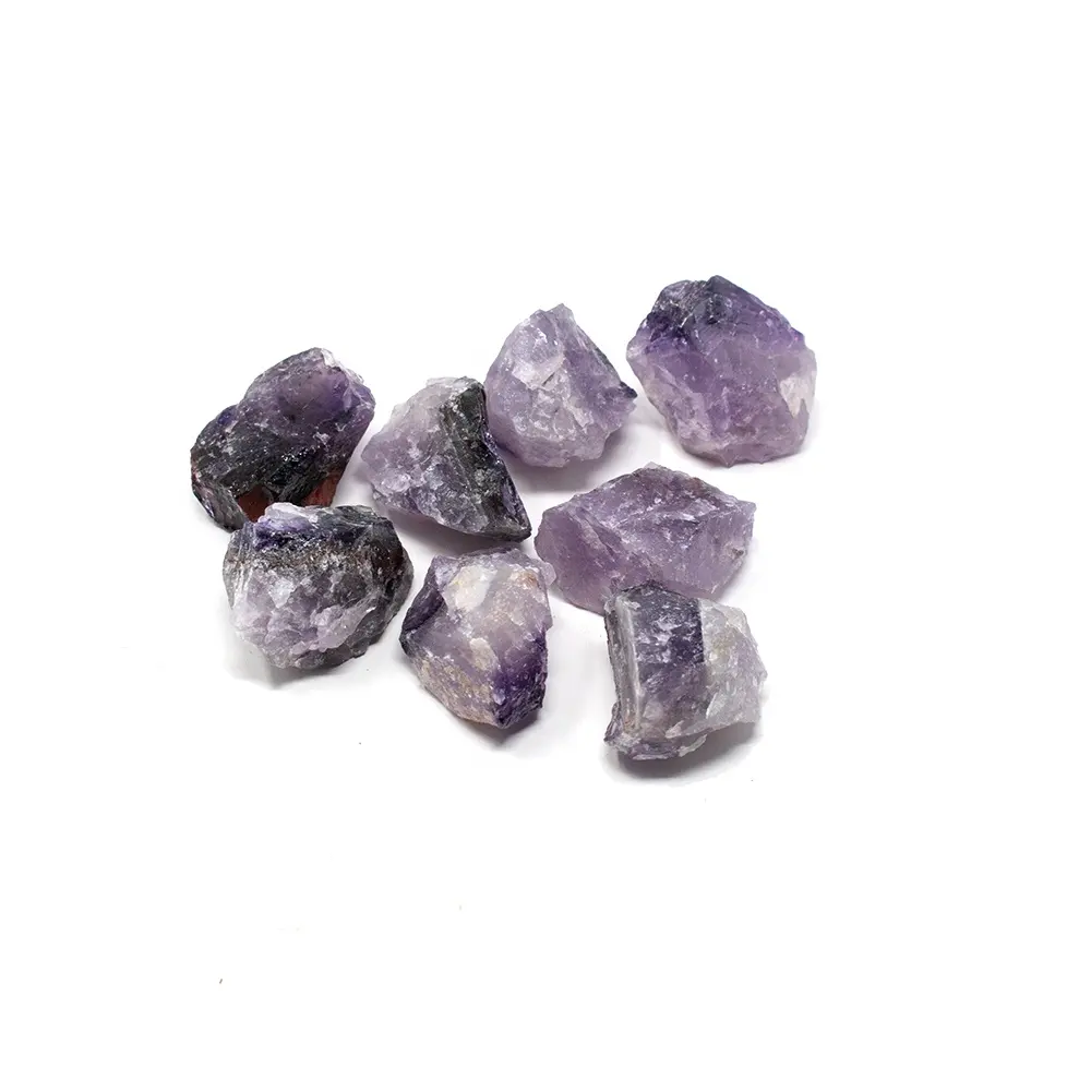Grosir Batu Akik Batu Akik Batu Akik Batu Akik Ametis Kasar Bongkahan Kristal Alami untuk Dijual