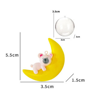 Accessoires de décoration pour aquarium de plongeur en PVC de style moderne, ornements d'aquarium flottants en gros, lapin lunaire de type 7 - Product Image 3