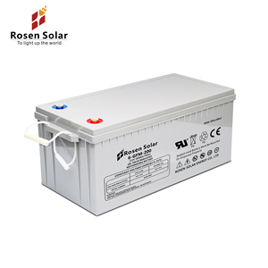 ROSENホームソーラー使用ディープサイクルソーラーバッテリージェル12V100Ah 200Ah250Ah鉛蓄電池 - Product Image 1