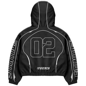 เสื้อแจ็คเก็ตกันลมพรีเมียม ปักโลโก้ได้ตามต้องการ สำหรับผู้ชาย ผ้าไนลอนหนา ทนทาน กันลม กันน้ำ ดีไซน์สีตัดต่อ เหมาะสำหรับกิจกรรมกลางแจ้งและเดินป่า - Product Image 6