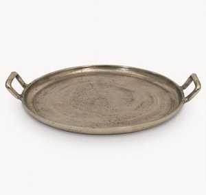 Designer créatif fait à la main en aluminium plaqué argent plateau de service en métal d'excellente qualité plateau décoratif pour la maison taille personnalisée - Product Image 2