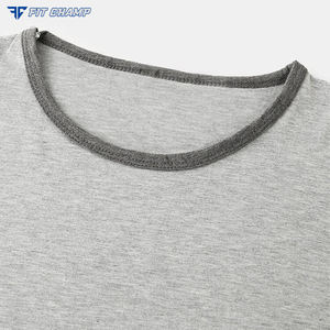 Fabricant pakistanais Vente en gros T-shirt 100% coton personnalisé pour hommes Dernière conception en deux couleurs Style décontracté à vendre - Product Image 3