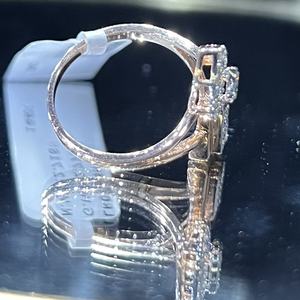 Bague de fiançailles de mariage élégante en or 14K 18K avec diamant naturel authentique certifié par un tiers, bijoux fins faits à la main pour elle - Product Image 6