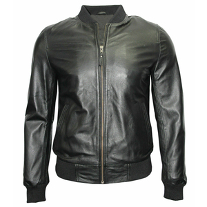 Chaquetas de Cuero para Hombre, Estilo Popular, Chaqueta de Cuero para Hombre al por Mayor, Chaquetas de Cuero con Cremallera de Moda para Hombre - Product Image 1