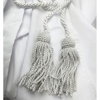 Manteau de Commanderie de Malte de Qualité Supérieure, Noir et Blanc, Croix Malteuse, Couleur et Logo Personnalisables, Toutes Tailles Disponibles, Franc-Maçonnerie