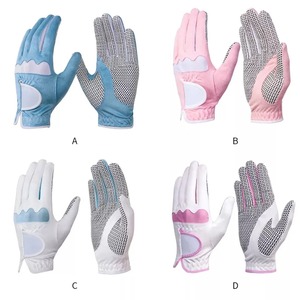 Directo de fábrica de alta calidad Cabretta guantes de golf de cuero genuino logotipo personalizado impreso transpirable impermeable equipo deportivo UV - Product Image 4
