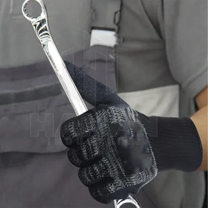 Guantes DE SEGURIDAD DE CUERO OEM transpirables y protectores para el trabajo al aire libre e Interior precio al por mayor de fabricante de Pakistán - Product Image 6