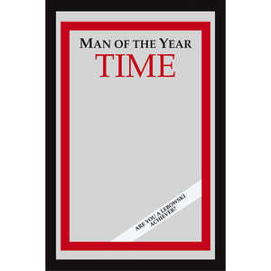 Time Magazine XL Spiegel (The Big Lebowski) Impresión artística en vidrio del Hombre del Año - Product Image 1