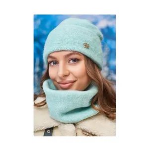 Top Quality Hot Selling Modern Look Stylish Casual Double Layer Lining 6093-7 Hat and Scarf-collar Set "Lisbeth II"
