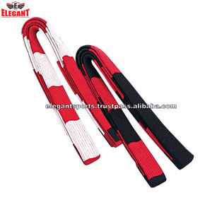 เข็มขัดคาราเต้ผ้าฝ้าย100% โลโก้ตามสั่งชุดฝึกเทควันโดสำหรับผู้ชาย - Product Image 2