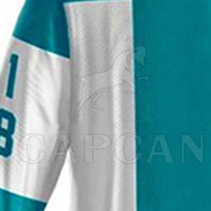 Ensemble d'uniformes de hockey sur glace pour hommes 100 % polyester imprimé avec logo personnalisé, respirant et à séchage rapide, vêtements de sport pour joueurs de hockey sur glace - Product Image 5