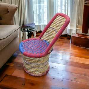 Silla ecológica hecha a mano de ratán para niños, silla de acampada para niños, patio al aire libre, jardín, a la venta de proveedor indio - Product Image 3