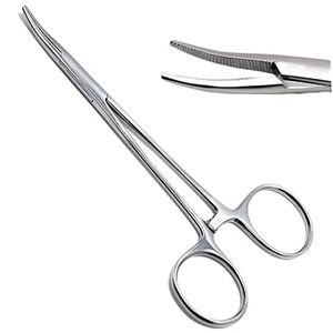 Pinzas Hemostáticas Reutilizables de Acero Inoxidable de Alta Calidad con Fuente de Alimentación Manual, Porta Agujas Quirúrgicas con Punta Recta - Product Image 1